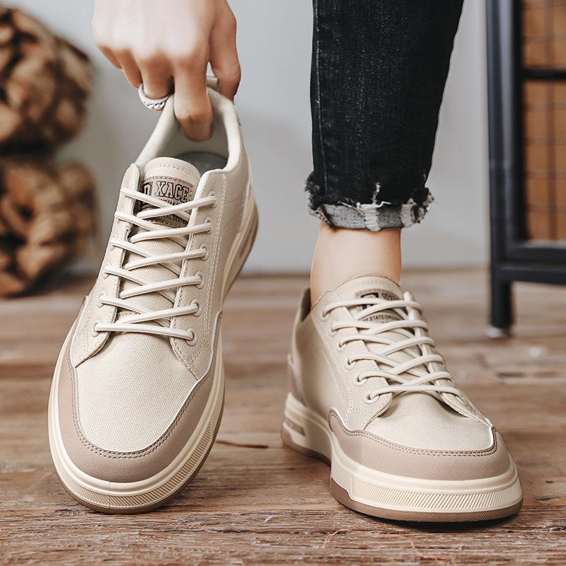 Fashion 2025 Spring New Mens British Style Board Shoes Versatile Platform Sneakers FashionableTrendy Casual Shoes Men  Zapatos Casuales