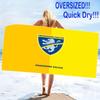 Frosinone Calcio Print Beach Towel, Large Soft Quick Dry Towel for Beach Camping Swimming