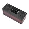 Speaker Red Double Speaker Digital Display Clock 360 degrees  Three Dimensional Surround Wooden Speaker Subwoofer