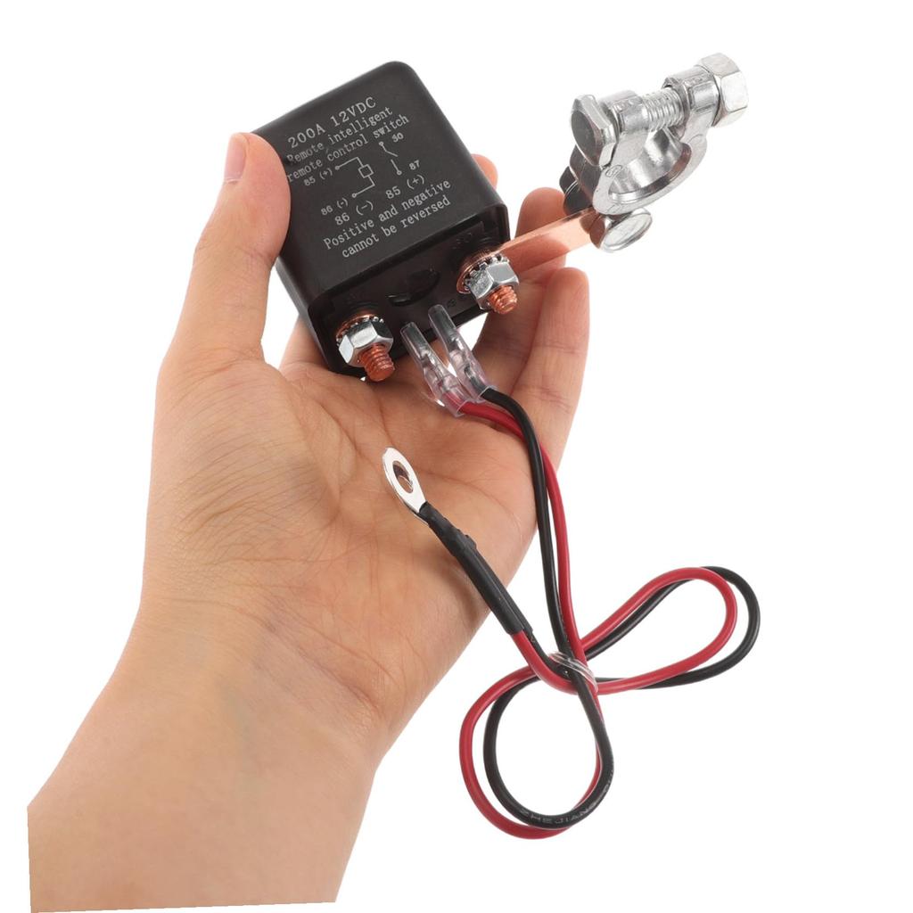 ZUNOXAZ Remote Power Control Car Disconnect Switch with Wireless Remote Control Anti-Theft Heavy Duty Circuit Breaker for Marine Truck