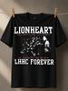 Lionheart Lhhc Für Immer Hardcore Menge Foto Mit Varsity Schriftzug Und Roter Langer Antrieb Späte Nächte Unisex Alle T-Shirts