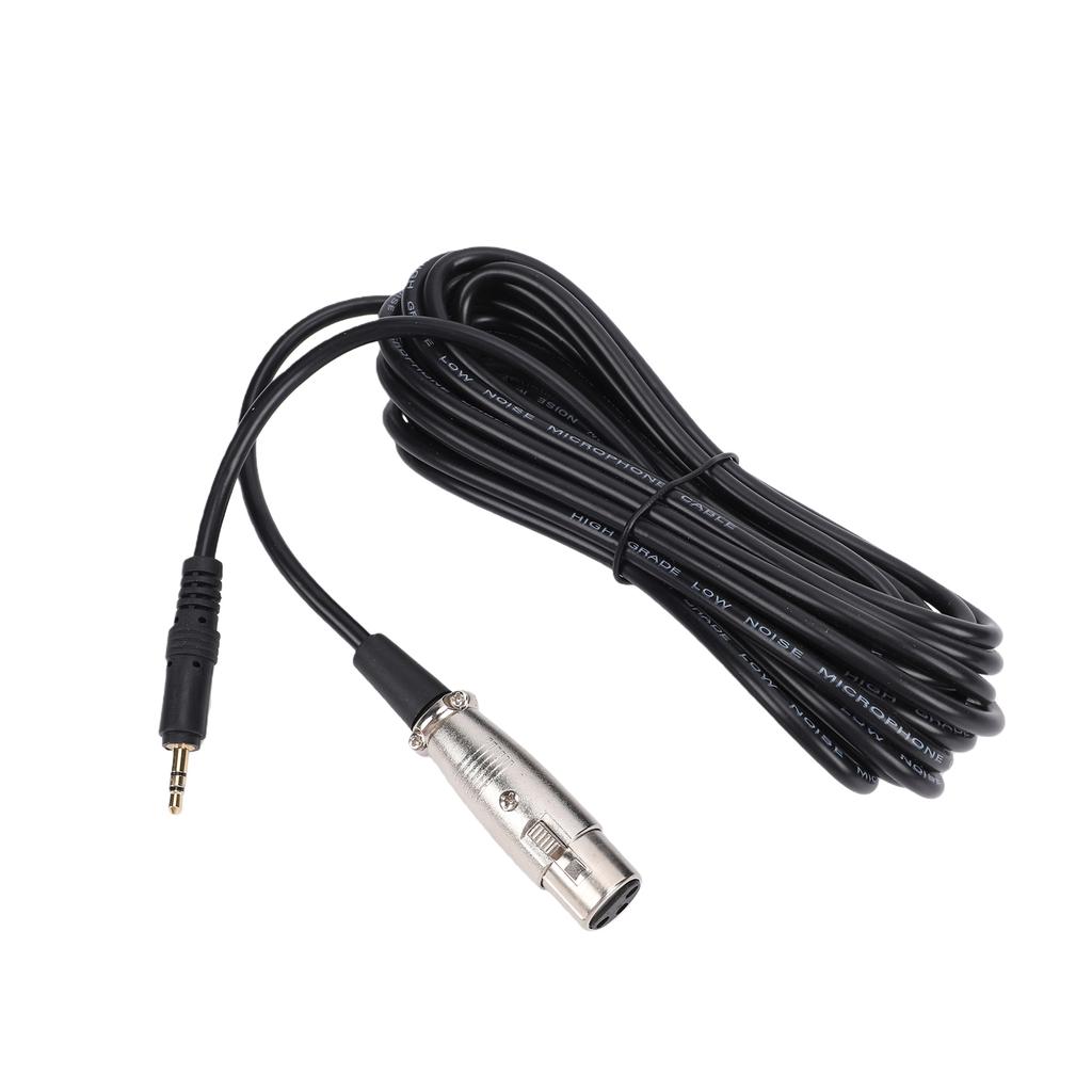 XLR to 3.5MM Cable 20 FT, OFC Microphone Adapter Cable Compatible with Condenser and Dynamic Microphones, Mixing