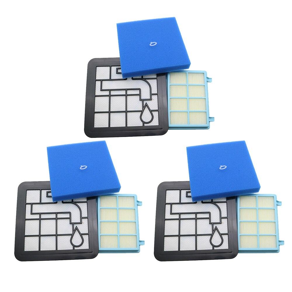 Washable Motor Foam Filter Kit For Philips Power Pro Compact FC9331/09 FC9332/09 FC8010/01 Vacuum Cleaner Parts FC8010