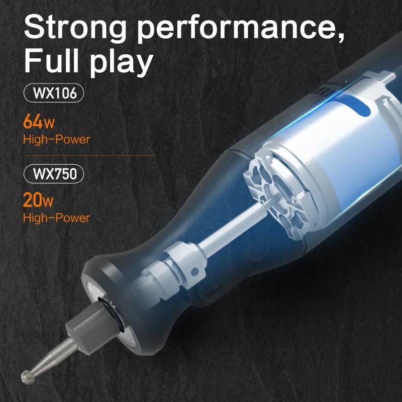 8V Rotary Tool WX106 Cordless Mini Drill Engraving Grinding Polishing Machine USB Charger Variable Speed Power Tools Set