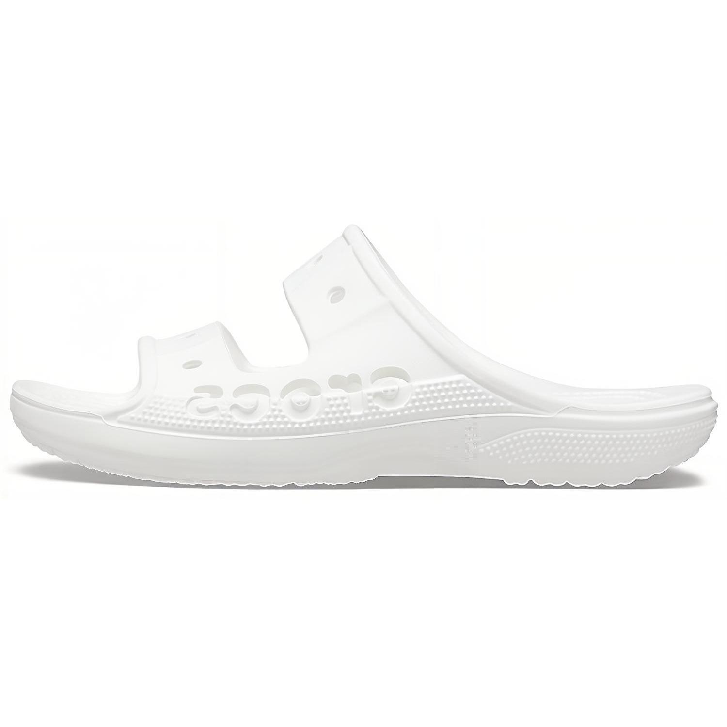 Crocs Fashion Casual Unisex White Slippers Men s 207627-100 EU 41-42