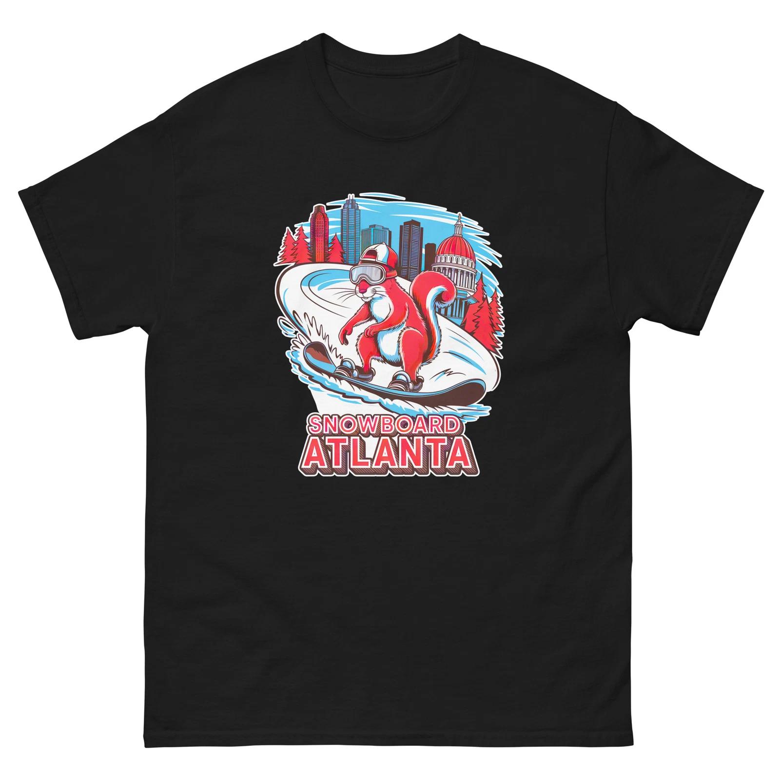 

Snowboard Atlanta Squirrel USA Snowboarding Animal T-Shirt M