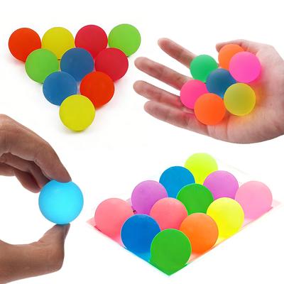10-20PCS Random Solid Color Elastic Bouncing Balls Chasing Game Use Suitable for Party Interactive Games Goodie Bag Souvenir ZYF