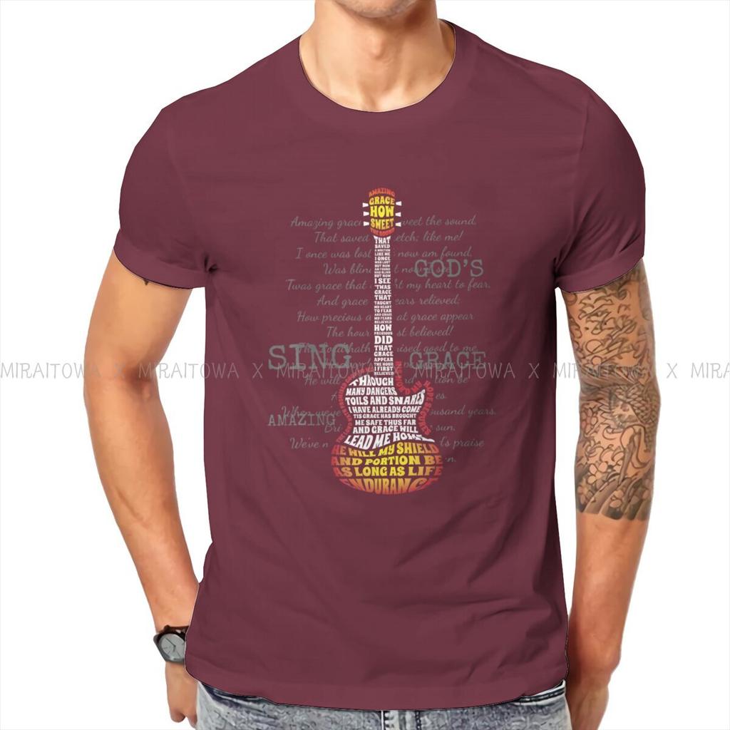 Guitar Rock Man TShirt Christian Band Fashion T Shirt Graphic Streetwear New Trend