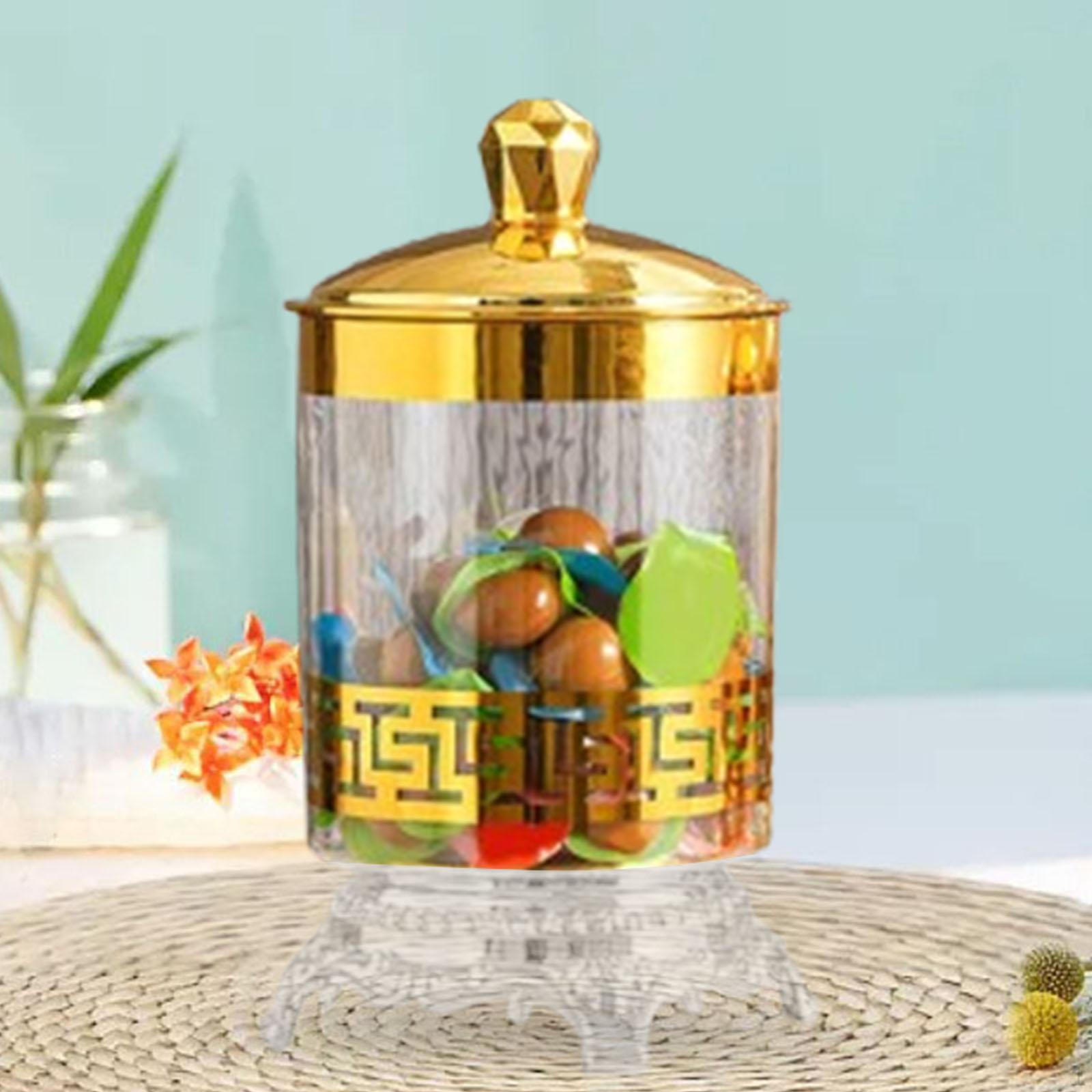 

Банка для конфет с крышкой, контейнер для шведского стола, бутылка для сухих продуктов, кухонное хранение, сервировка стола для вечеринок 14.5cmx25.5cm