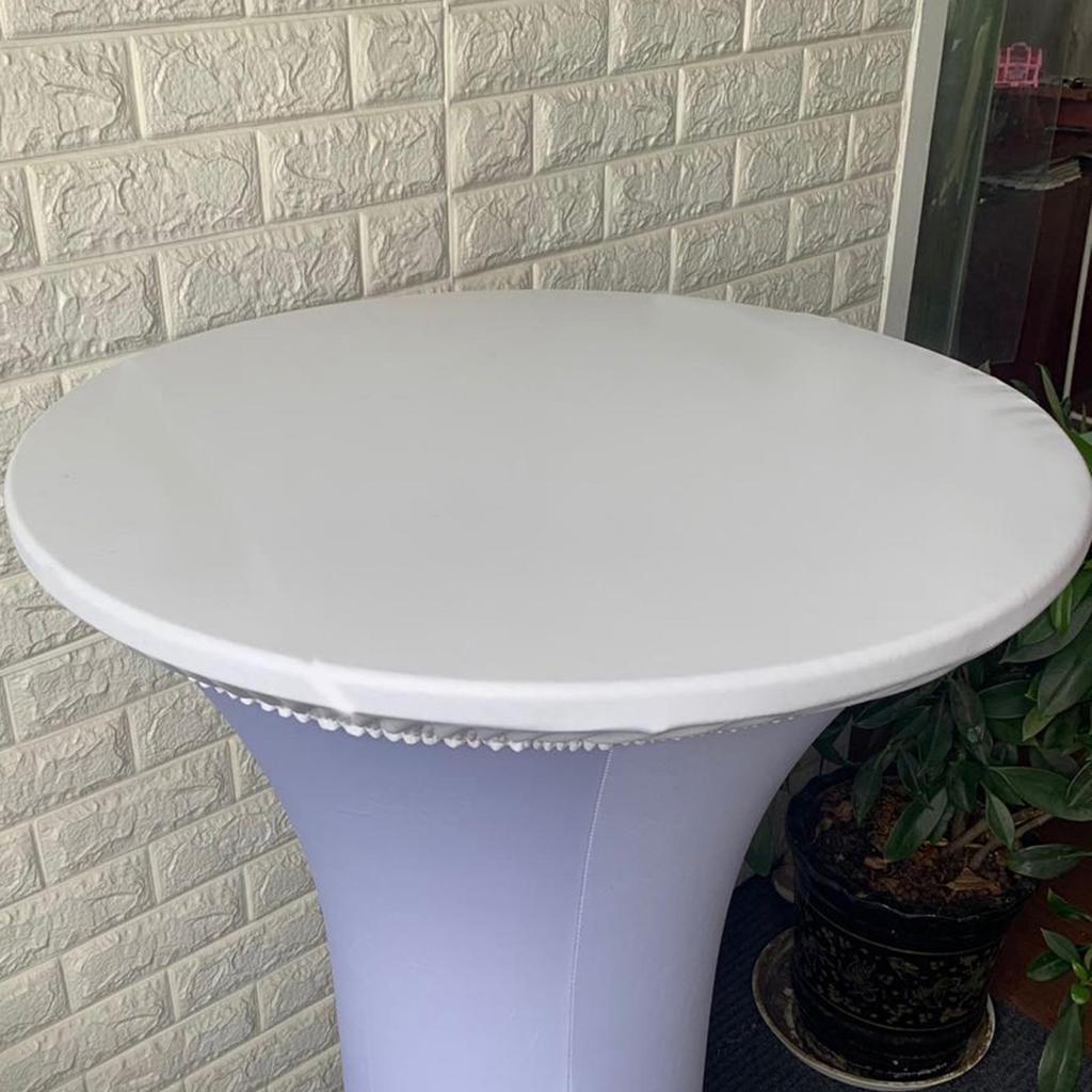 Round Tablecloth Dining Table Oilproof 27.5-33.5 Inch Tablecloth Easy to Clean