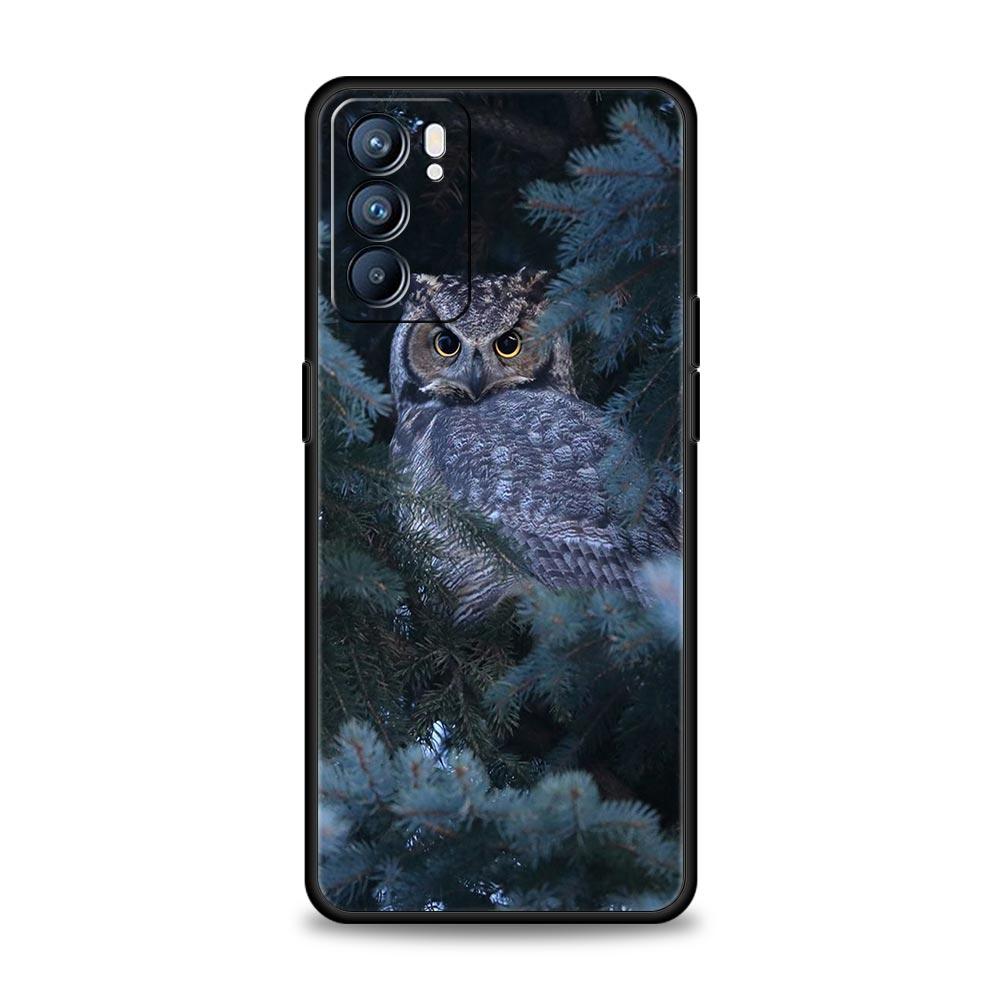Girl Gifts Lovely Owl Phone Case For OPPO Find X5 A54 A53 A52 A9 2020 A16 A15 A95 A76 A74 A12 Reno7 SE Reno6 Pro Plus 5G Cover