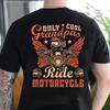 Only Cool Grandpas Ride Motorcycle Funny Unisexs Biker Grandpa T Shirt Casual For Loving Vintage Unisex Comfortable