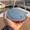 Easy to Install Boat Deck Plate | Polished Stainless Steel, PreDrilled Screw Holes 3 Inch