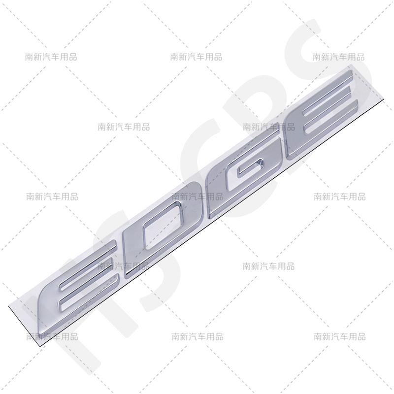 Metal 3D Edge Letter Emblem Logo Edge Rear Trunk Badge Sticker Decal Body Fender Decor Tailgate Stickers Accessories Car Styling