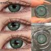 EYESHARE 1 Pair FLORENCE Series Contact Lenses for Eyes 14.5mm Gray Brown Natural Lens Beauty Pupils for Satuden