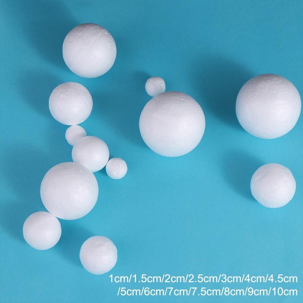 Home Decoration Mini Foam Balls Polystyrene Round Christmas Balls White Christmas Ornaments Holiday