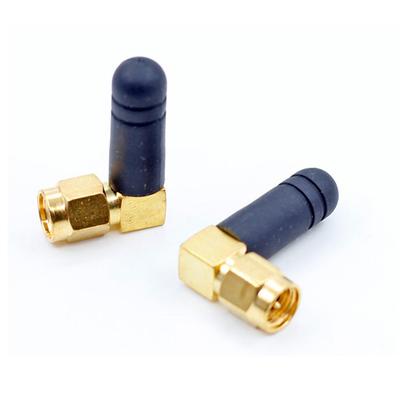 2 stk. Mini Gummi 3dBi 2,4 GHz Wifi Antenne SMA Han Router Bluetooth Antenner