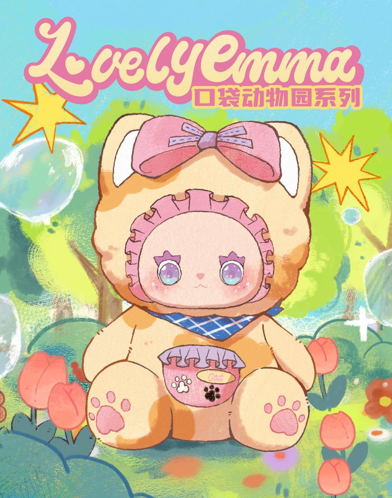 EMMA Pocket Zoo Series Vinyl Blind Box Toys Kawaii Anime Action Figure Caixa Caja Surprise Mystery Box Dolls Girls Gift