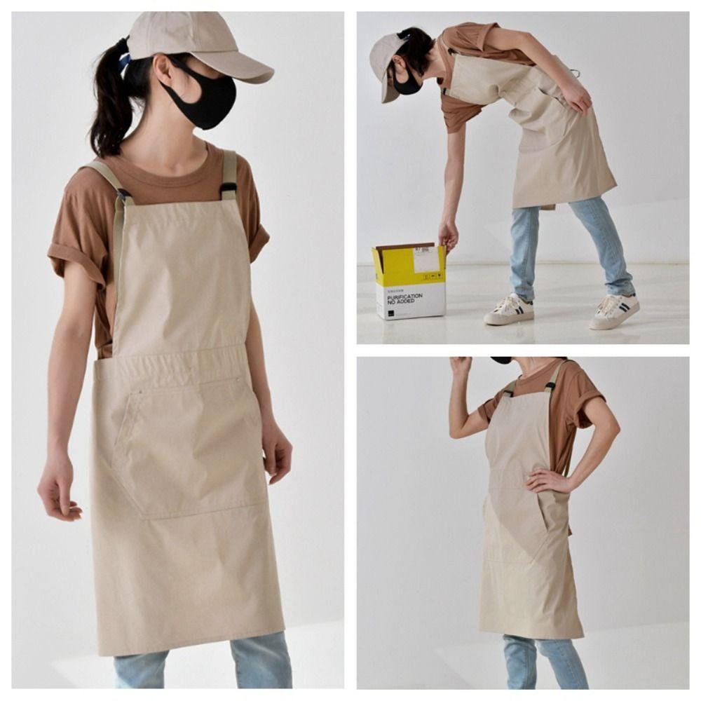 Durable Antifouling Kitchen Apron Waterproof Breathable Cooking Aprons Oilproof Wear-resistant Restaurant Uniform Household