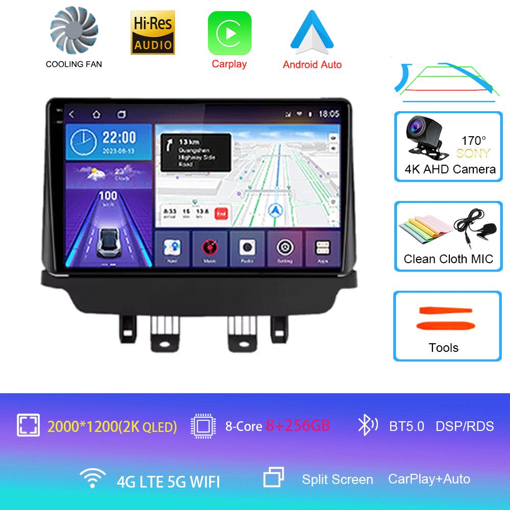 For Mazda CX-3 CX3 Mazda 2 DK 2014-2021 CarPlay IPS DSP Android 14 Car Radio GPS Multimedia Player Navigation 2000*1200P HU DVD