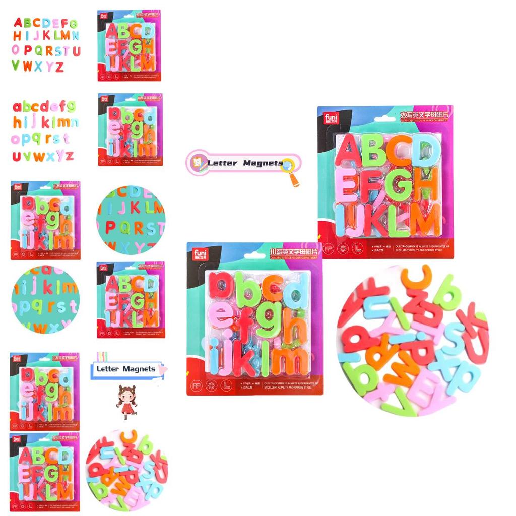 Colorful Plastic Magnetic Letters For Toddlers Lowercase And Uppercase Alphabet Magnets For Fridge 3-4cm)