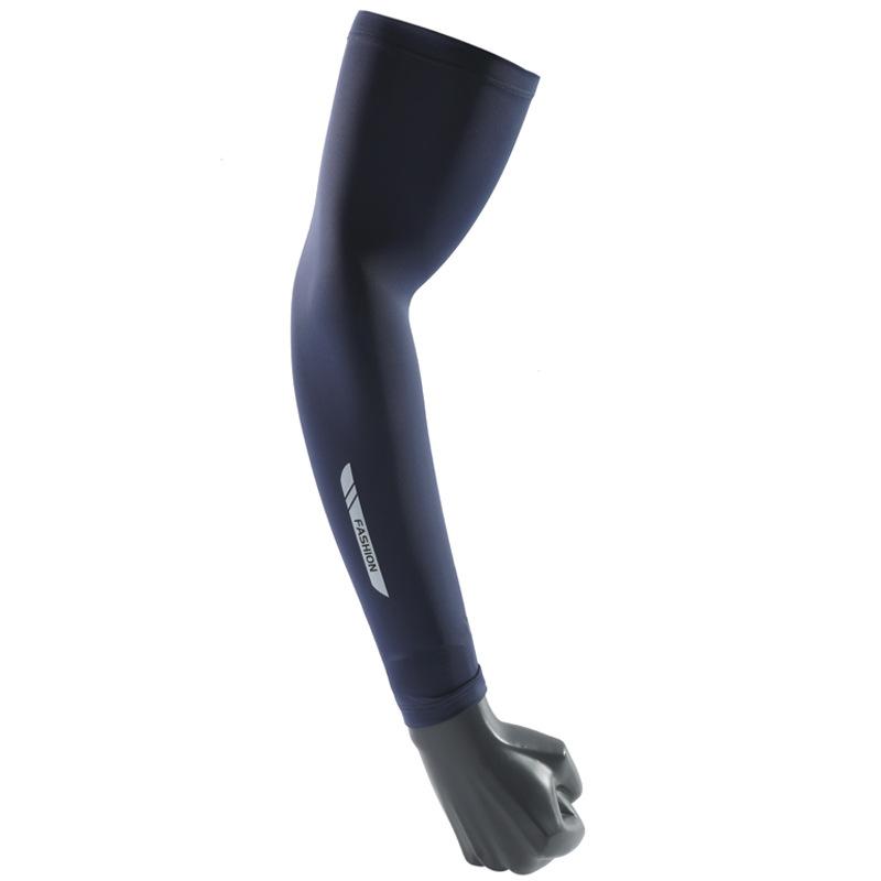 Summer new men's sunscreen ice silk sleeves UV protection driving cycling long arm sleeves outdoor sports