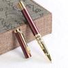 Signature Pen Red Metal Creative Hollow Black Business Fountain Pen Blue Orb Pen Gift Box Set Can Be Ordered.