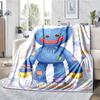 Custom Name Huggy Wuggy Theme Printed Blanket - Perfect for Couch, Bed, Travel & Outdoor Use | Machine Washable, Cozy & Durable.