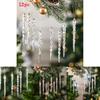 Christmas Tree Decor Snowflake Ornaments Set With Festive Style Options