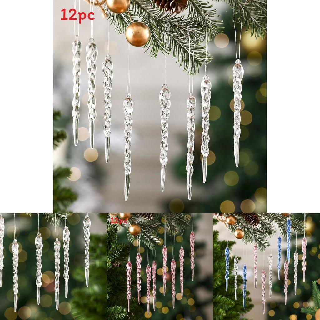 Christmas Tree Decor Snowflake Ornaments Set With Festive Style Options