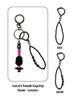 REVOIRSIS Nature Beads Keyring Magenta