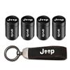 Car Tire Wheel Valve Caps Cover/Car Key Chain Ring Keychain For Jeep Wrangler Grand Cherokee Avenger Compass Wagoneer Gladiator AMR1