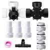 Reliable 3 Way Diving Valve for Pool Applications with Hose Adapter and Filter Converters for Above Ground Pools