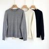 Women's 100% Pure Cashmere Knit Pullover - Classic Solid Color, Versatile Commuting Style, Round Neck, Long Sleeve Sweater.