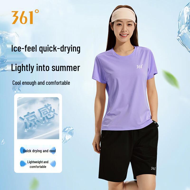 361° Women s Quick-Dry Short Sleeve & Shorts Set L