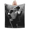 Super Soft Blanket Boy Girl Camping M-Michael Jacksons Throw Blanket Flannel Bedspread For Couch Bed Fluffy Sofa Bed Cover