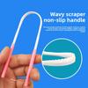 Plastic U-shaped Tongue Scraper with Injection-molded Card, Single Piece In Independent Packaging, Tongue Coating Cleaner
