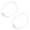 1 Pair Magnetic Curtain Straps Faux Pearls Decor Decorative Braided Ropes Curtain Tiebacks Curtain Accessories