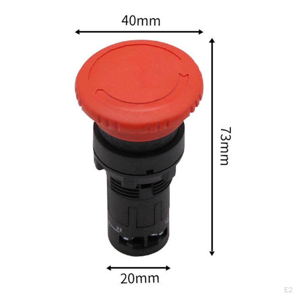 Lock Emergency Stop Button for Industrial Use