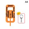 Tire Tread Depth Gauge Keychain Portable Measurer Car Tire Safety Check Universal Essential For Road Trips And Car Maintenance