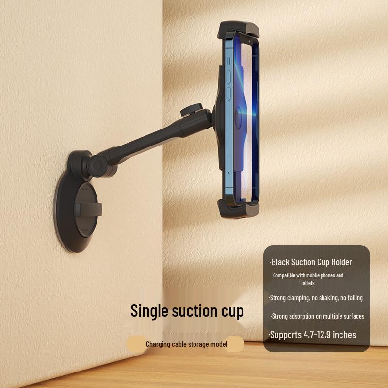 

Aluminum Alloy Suction Cup Stand for Live Streaming, Online Classes, and Entertainment