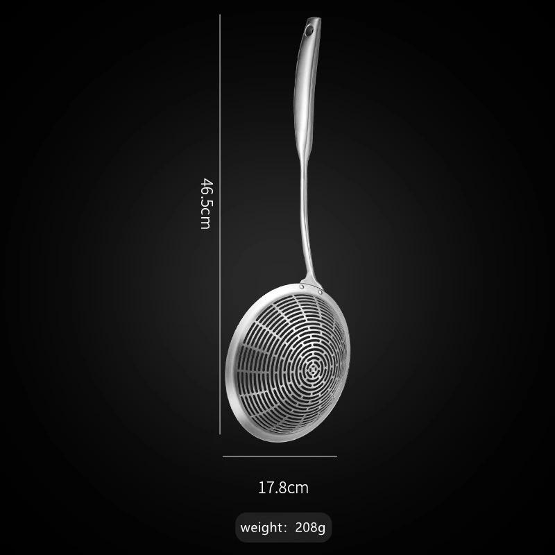 Long Handle Stainless Steel Colander Pasta Hot Pot Oil Filter Strainer Spoon Kitchen Fried Food Net Sieve Spoon Cooking Tools