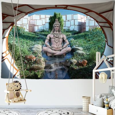 Tapeçaria Ponte Buda Indiano Pendurada na Parede Boêmia Mandala Psicodélica Decoração de Parede de Fundo para Sala de Estar