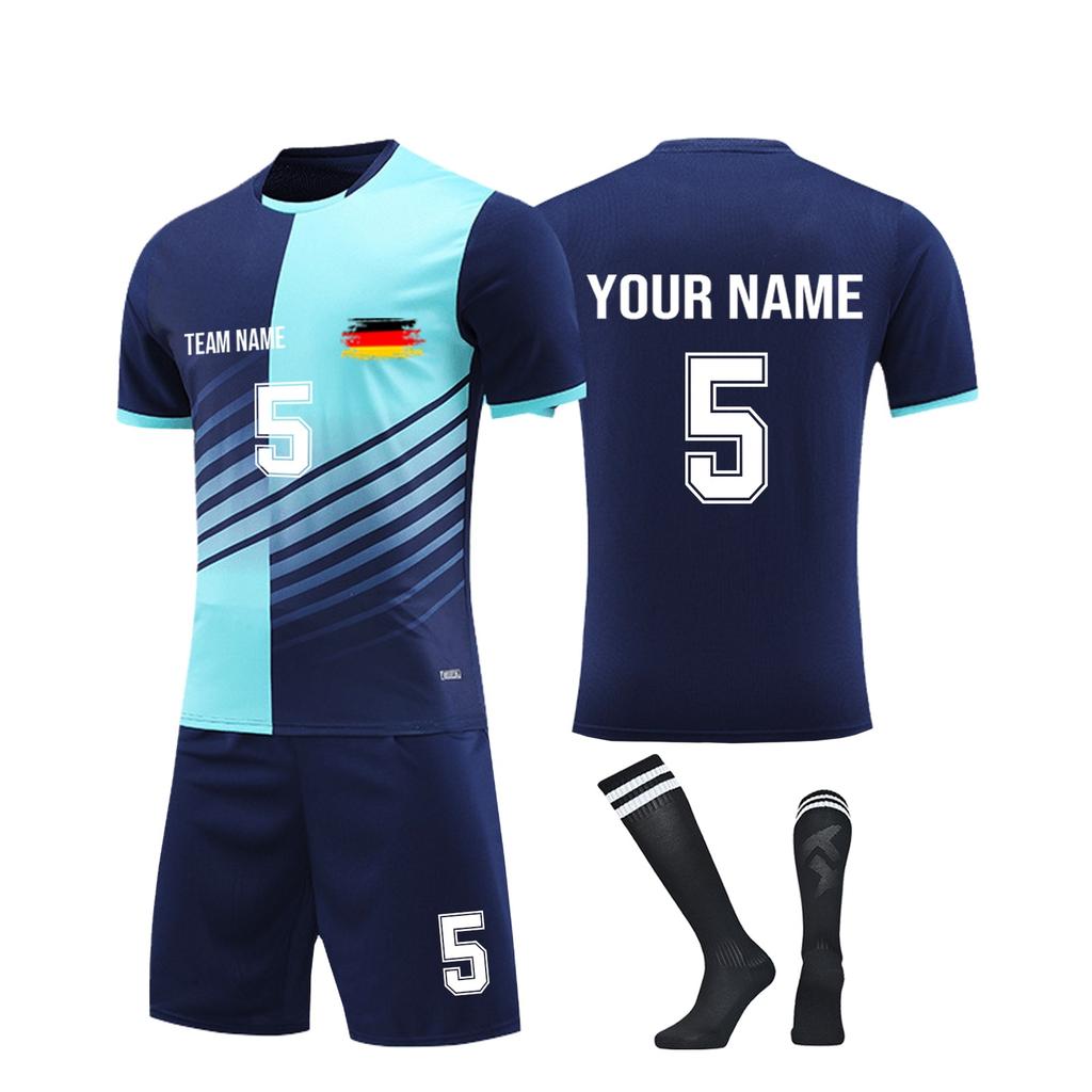 Personalised Shirts Kit Mens Girls With Name Number Custom Football Jerseys For Boys Training Suit