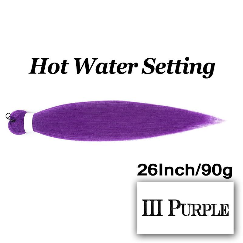 Braiding Hair Pre-stretched 26 Inch Hair Extensions for Afro Crochet Braids Synthetic Hair DIY Purple Pink Peach Red Jumbo Braid