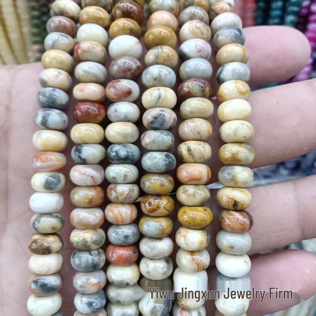 100 Natural Stone 5x8mm Abacus Beads for Jewelry Making – Bracelets & Necklaces