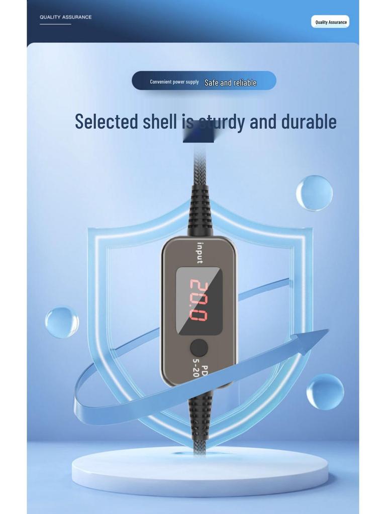 Adjustable Voltage PD Cable: Type-C To DC, Fast Charging for Routers & Laptops (Set of 34)