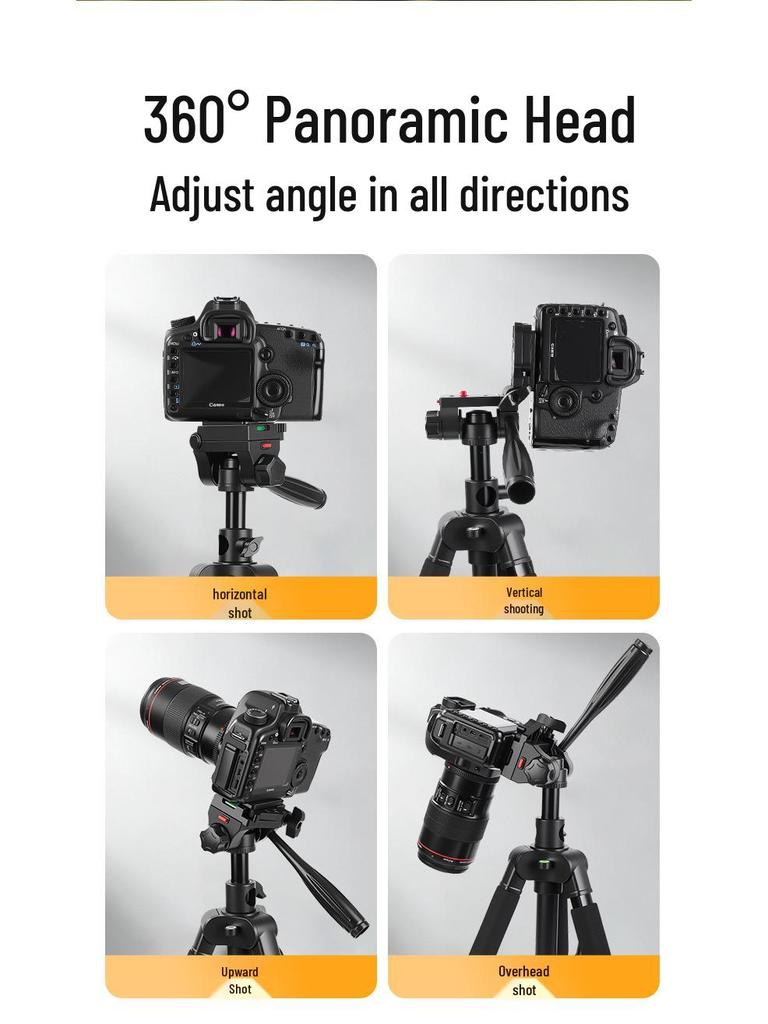 Multifunctional Universal Floor Tripod for Mobile Phone Live Streaming and Overhead Photography
