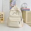 Schoolbag Bow School Bag Girls Japanese ins Style Simple College Student Backpack Lightweight Fashion High School Backpack Women
