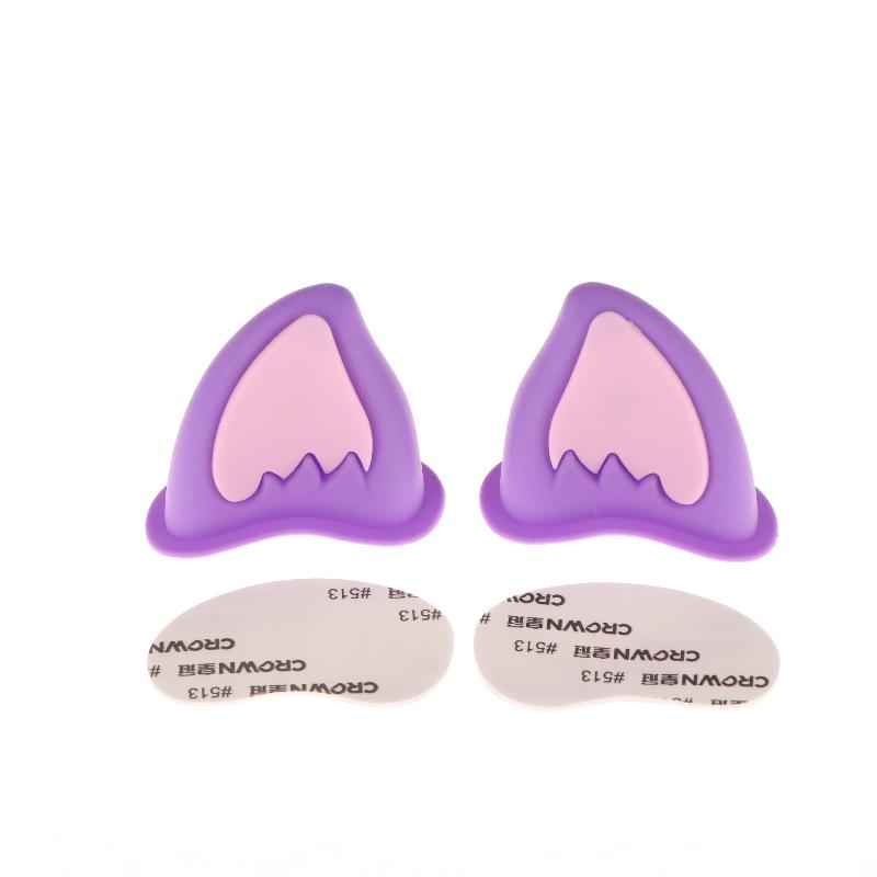 Motorsykkelhjelm Katteørepynt Hjelmøretilbehør For Scooter Sykkel Selvklebende Motorsykkel For Skateboard For Sykling